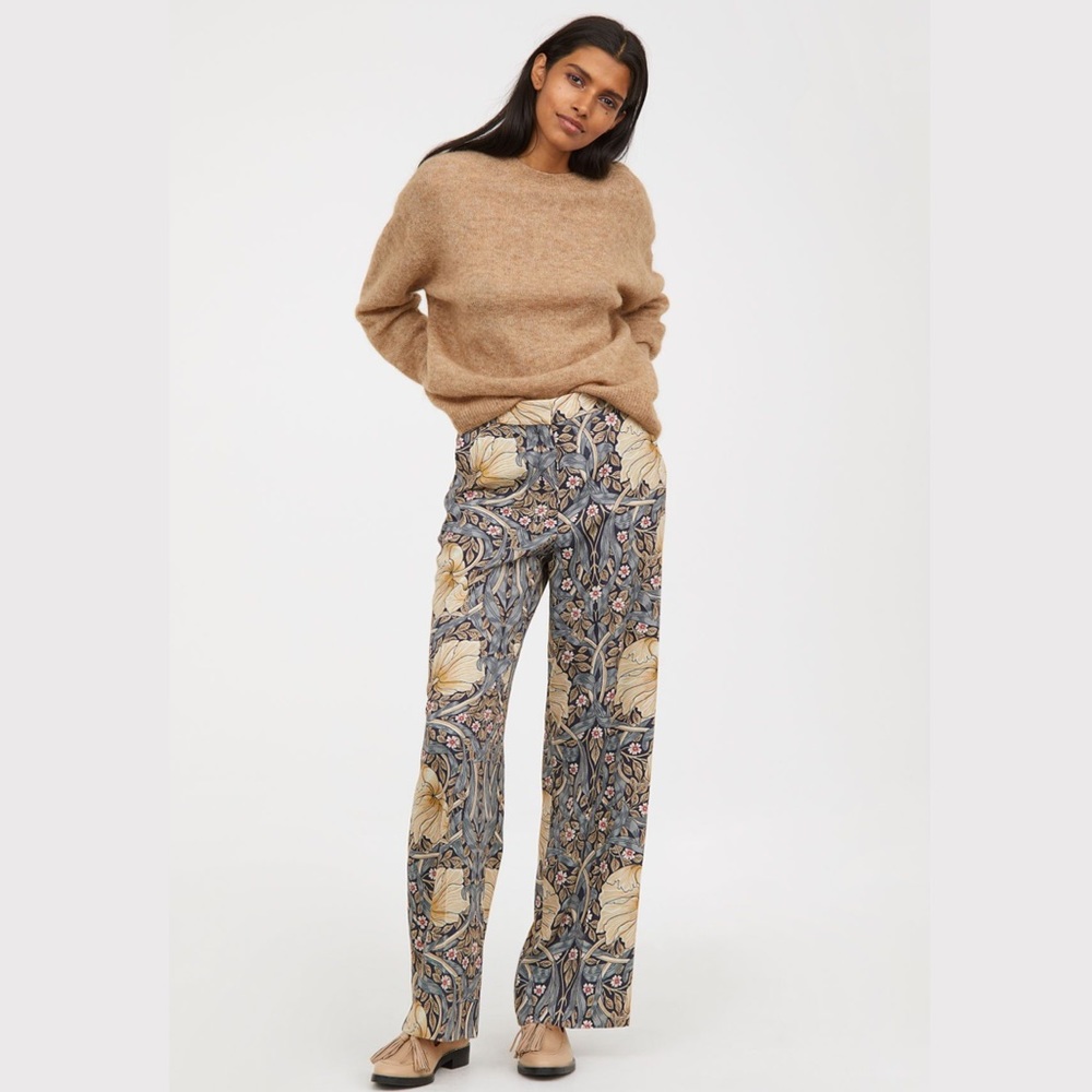 WILLIAM MORRIS & CO. x H&M Wide-leg Pants